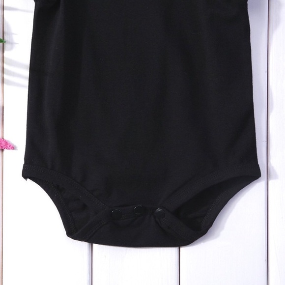 Sofia Black Ruffle Romper - Picture 4 of 5